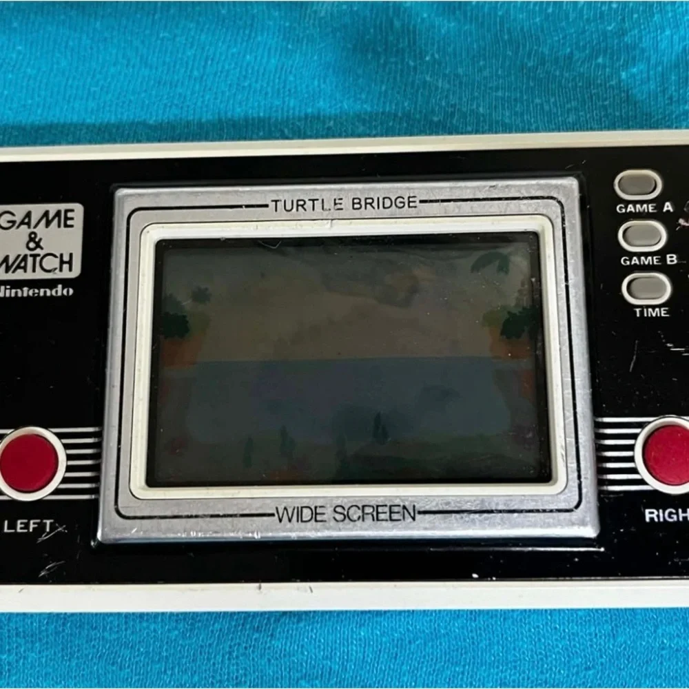 Nintendo Game & Watch Turtle Bridge - Black and Red for parts ( read )